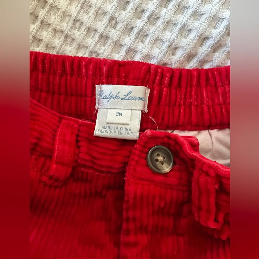 Ralph Lauren Baby Wide wale Corduroy Suffield Pants,  Sz 6-9 mo. MSRP $45